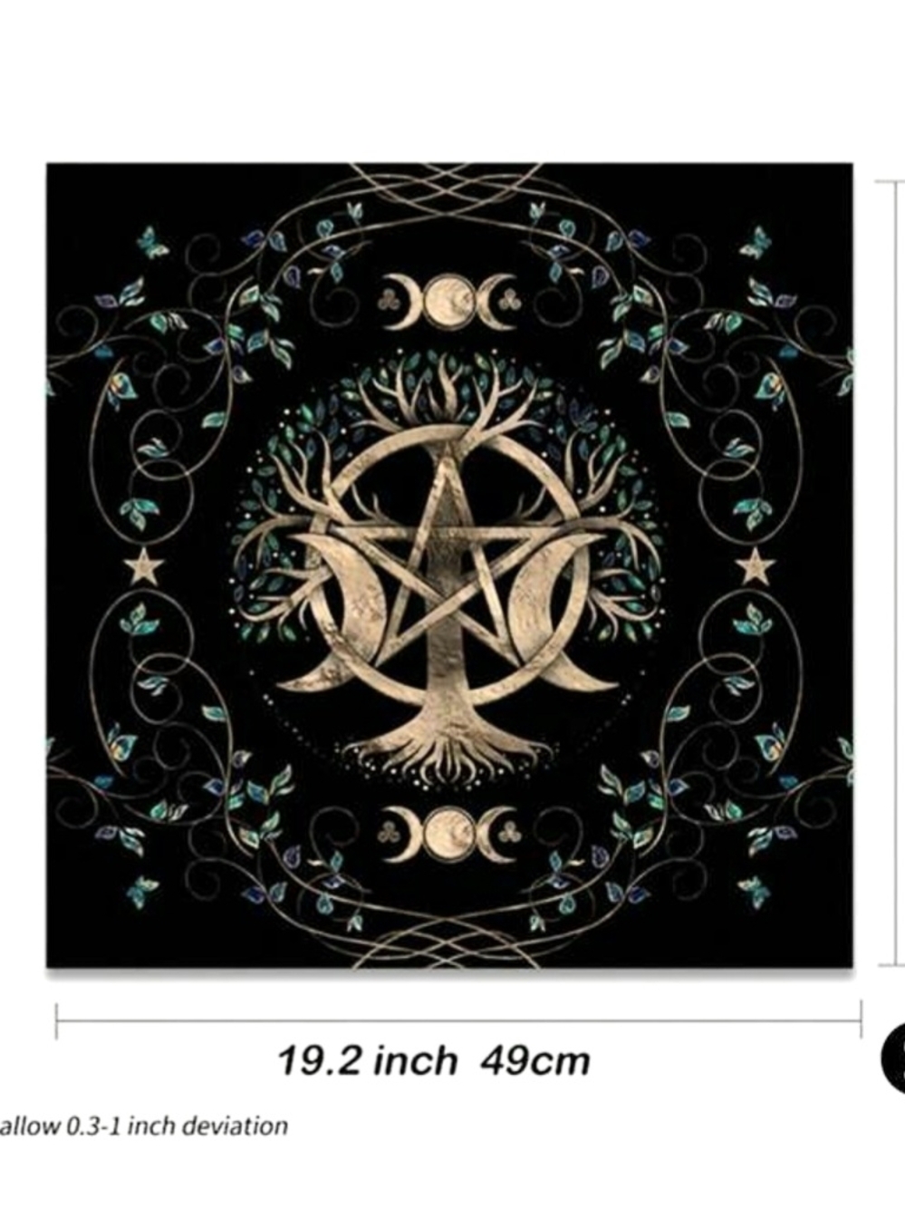 Tree Of Life Altar Tablecloth Witchcraft Astrology Decor Oracle Card Pad